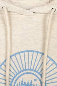 Printed Eagle Forest Womens Regular Fit Hoodie