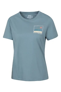 Printed Womens Explore the Mountains T-Shirt