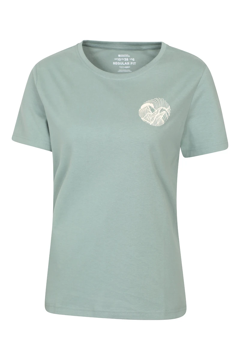 Printed Womens Sunrise Peaks T-Shirt