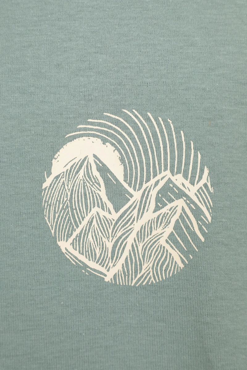 Printed Womens Sunrise Peaks T-Shirt