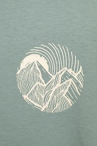 Printed Womens Sunrise Peaks T-Shirt