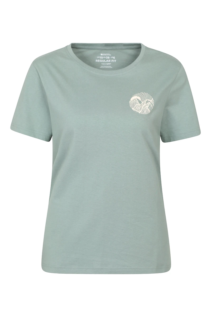 Printed Womens Sunrise Peaks T-Shirt