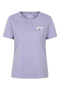 Printed Womens Birds at Dusk T-Shirt