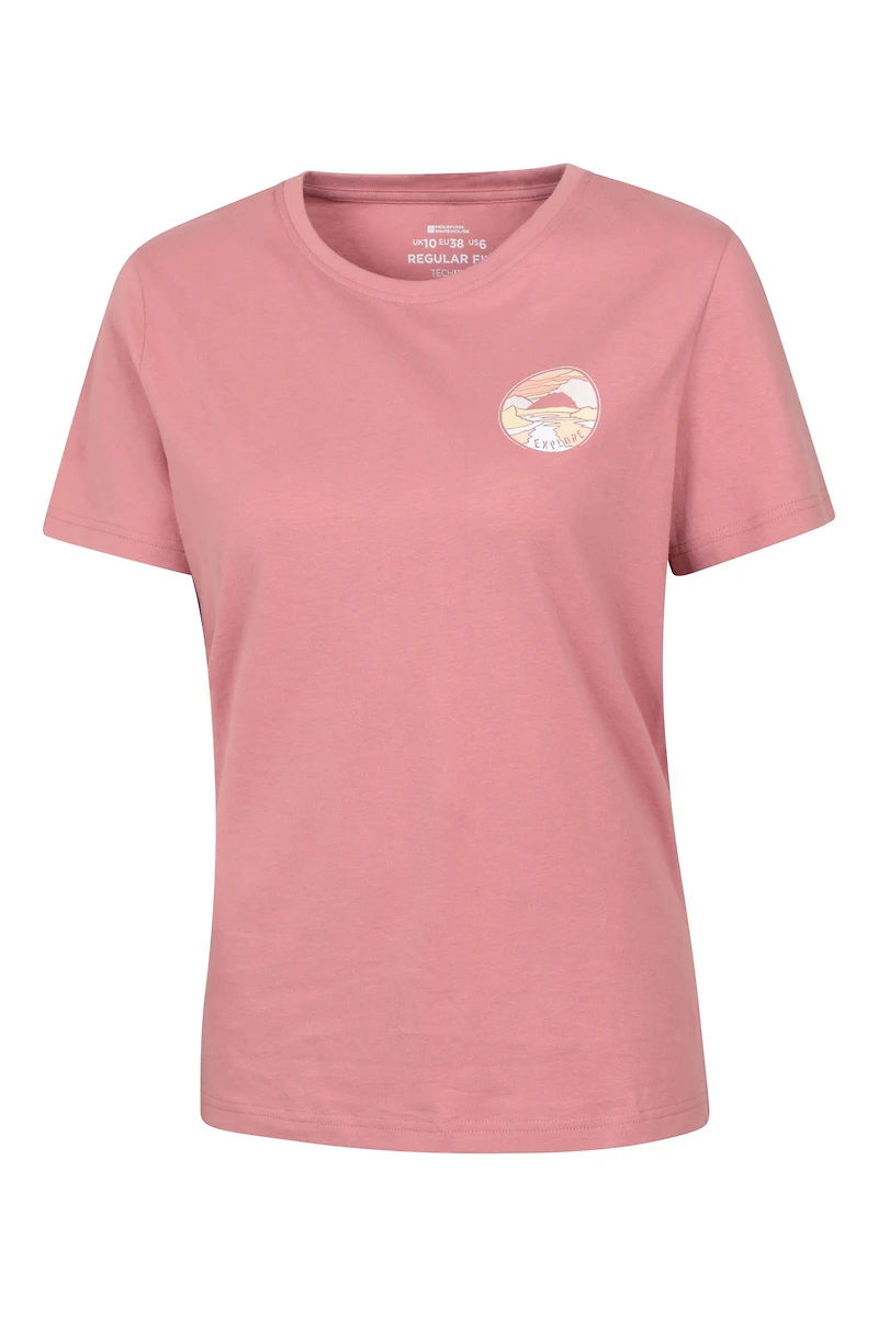 Landscape Womens Graphic Short Sleeve T-Shirt