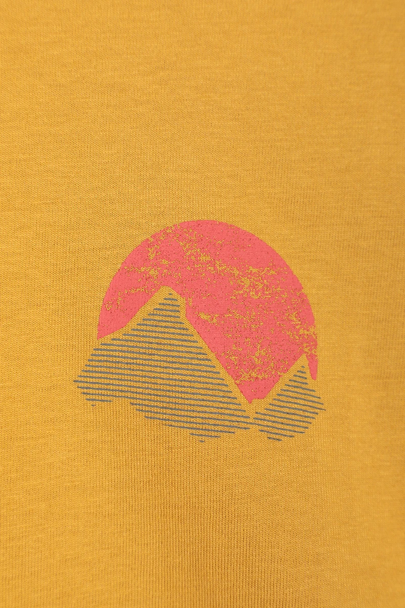 Printed Womens Mountain Sunset T-Shirt