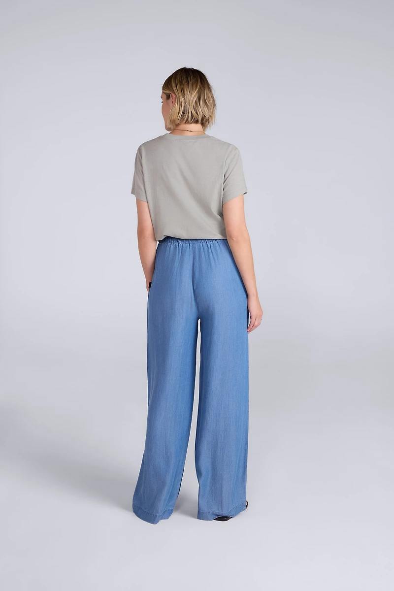 Tencel Chambray Womens Trousers
