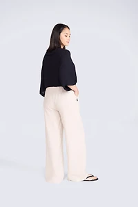 Linen Blend Womens Trousers