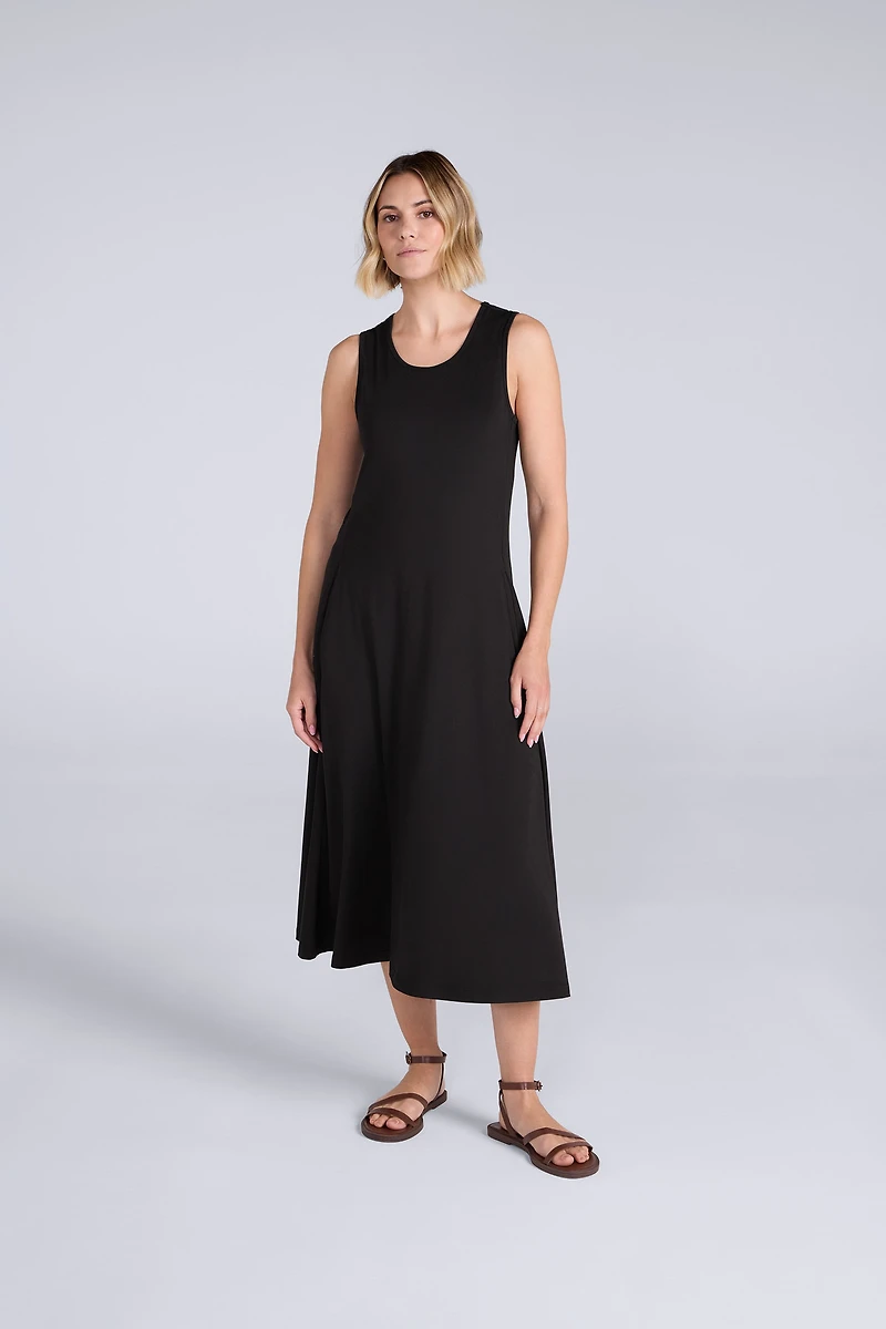 Alba Womens Tank Midi Dress