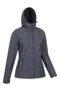 Exodus Womens Printed Water Resistant Softshell Jacket