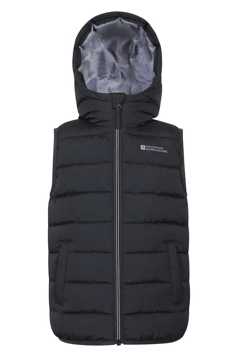 Rocko Kids Water Resistant Hooded Padded Gilet