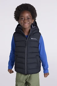 Rocko Kids Water Resistant Hooded Padded Gilet