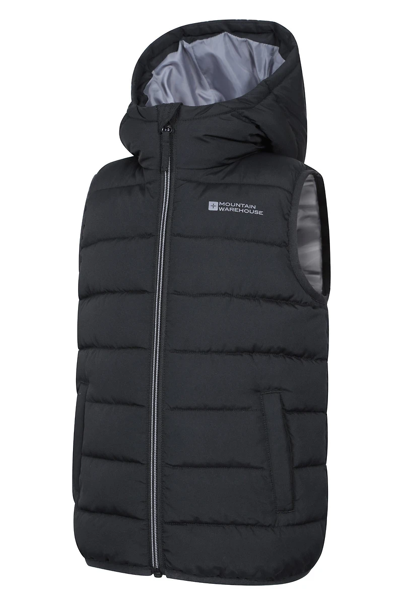 Rocko Kids Water Resistant Hooded Padded Gilet