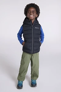 Rocko Kids Water Resistant Hooded Padded Gilet