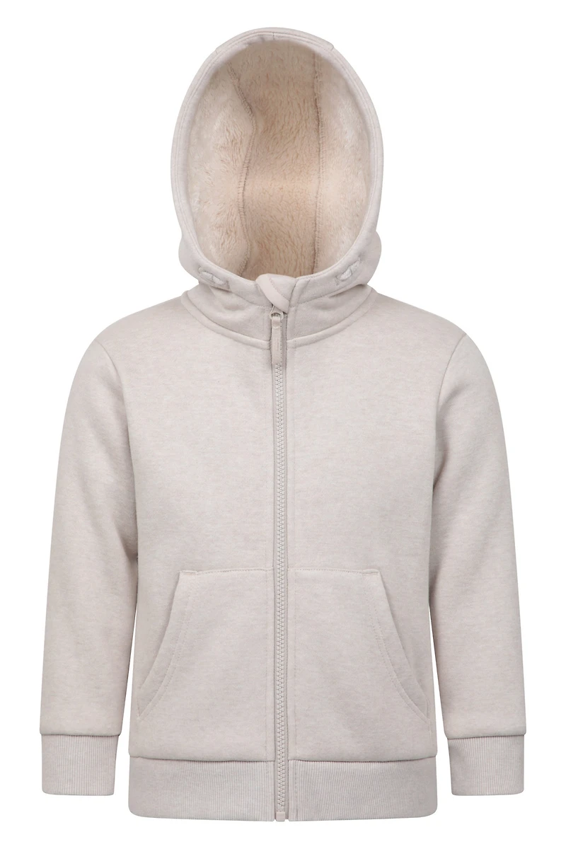 Dalton Fur Lined Kids Full Zip Hoodie