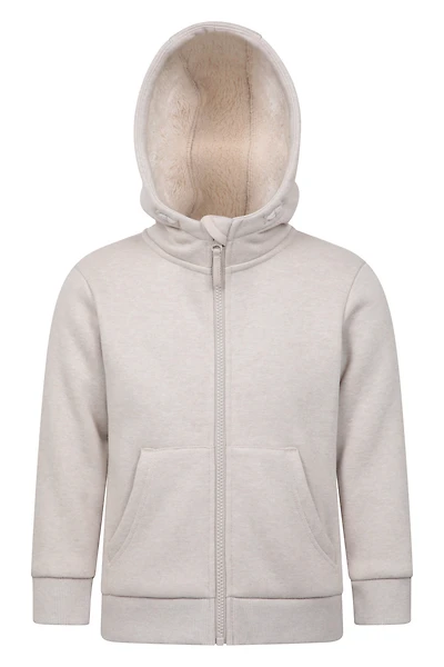 Dalton Fur Lined Kids Full Zip Hoodie
