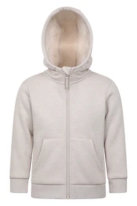 Dalton Fur Lined Kids Full Zip Hoodie
