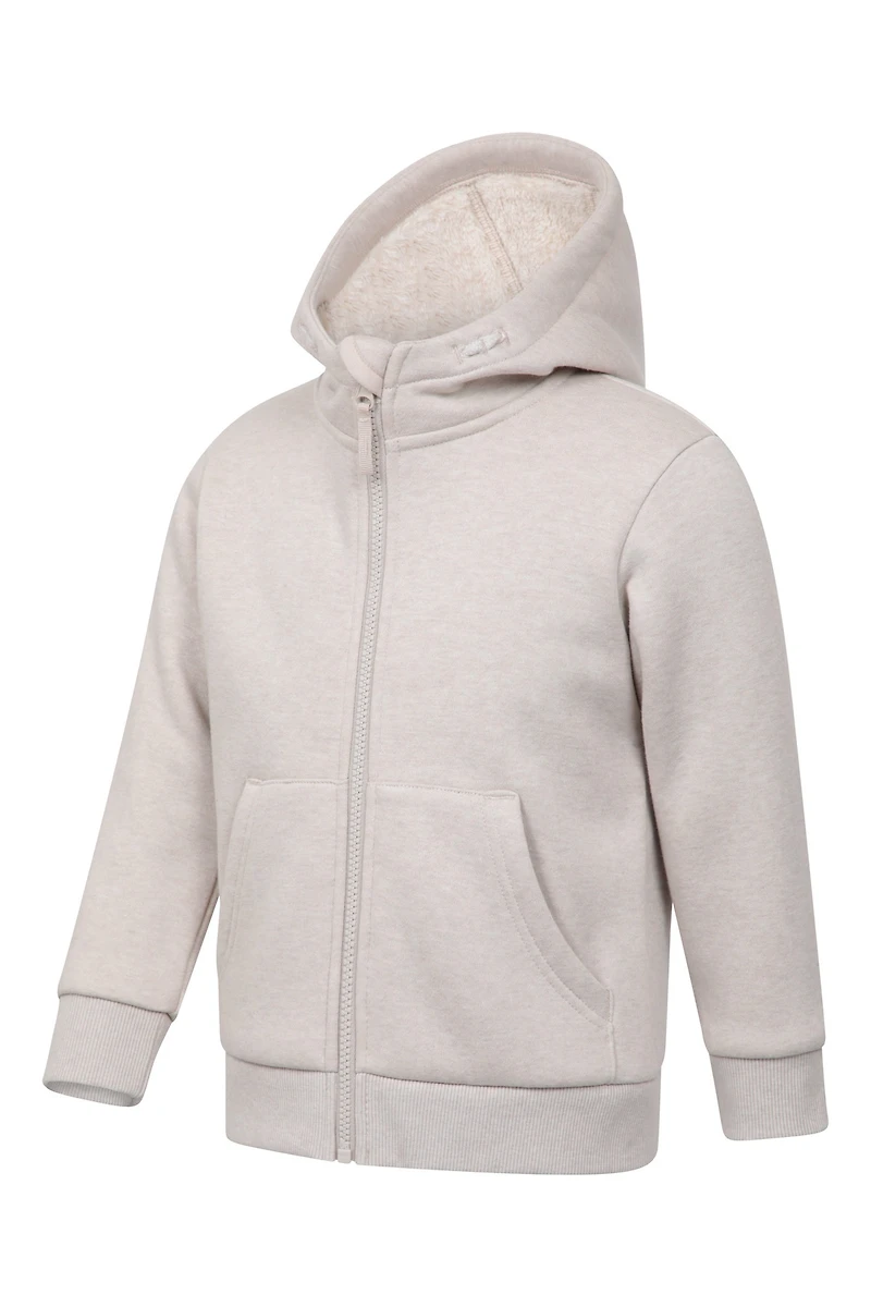 Dalton Fur Lined Kids Full Zip Hoodie
