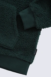 Animal Etta Kids Half Zip Borg Hoodie