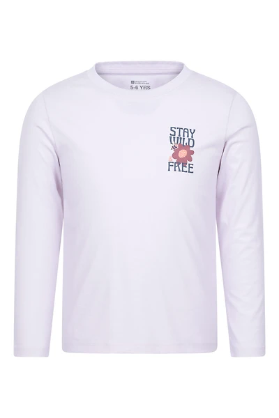 Stay Wild Kids Long Sleeve Graphic Tee