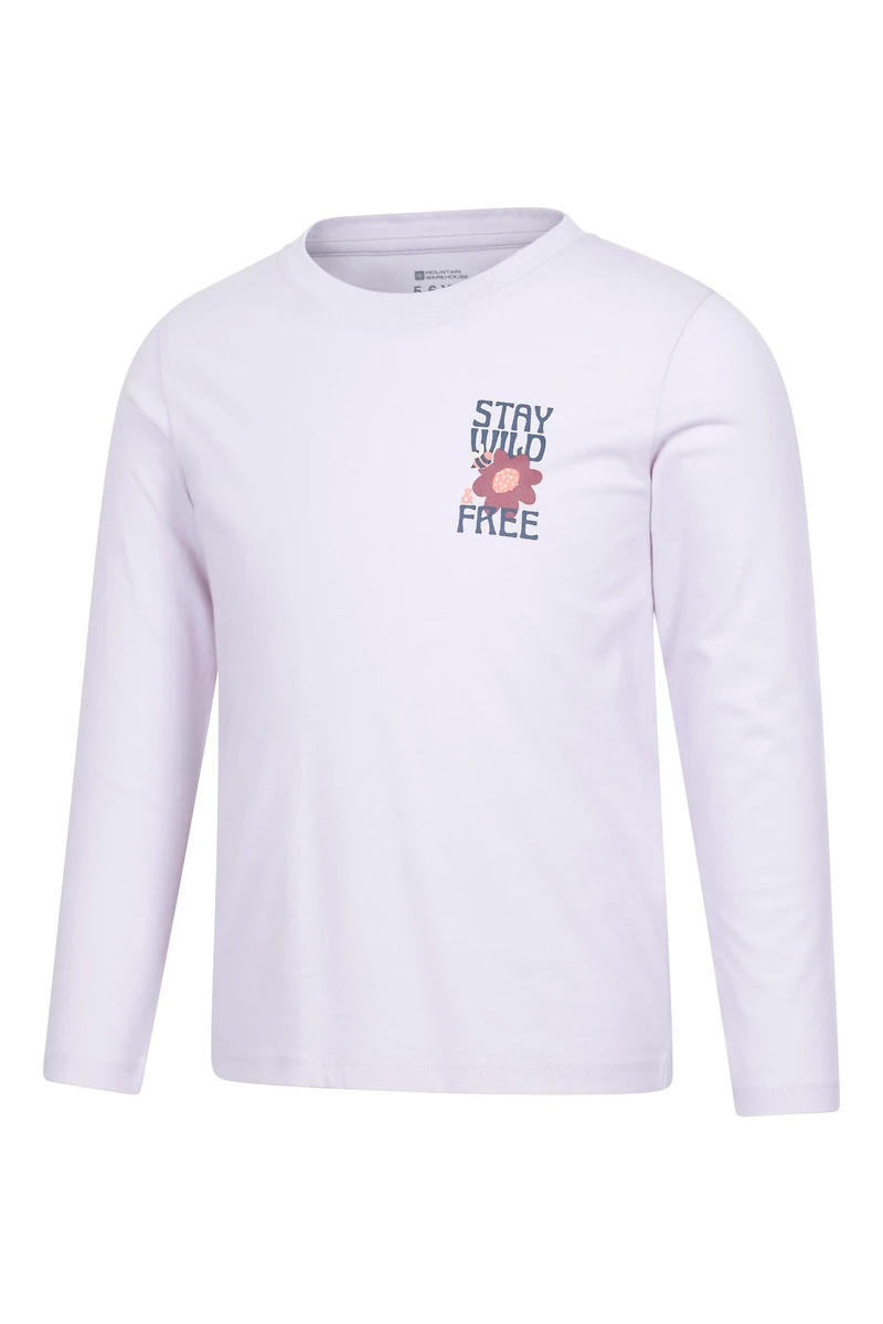 Stay Wild Kids Long Sleeve Graphic Tee