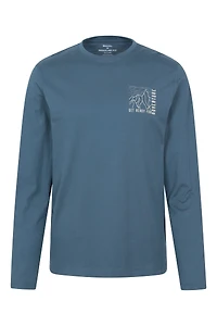 Get Ready For Adventure Mens Long Sleeve Graphic Tee