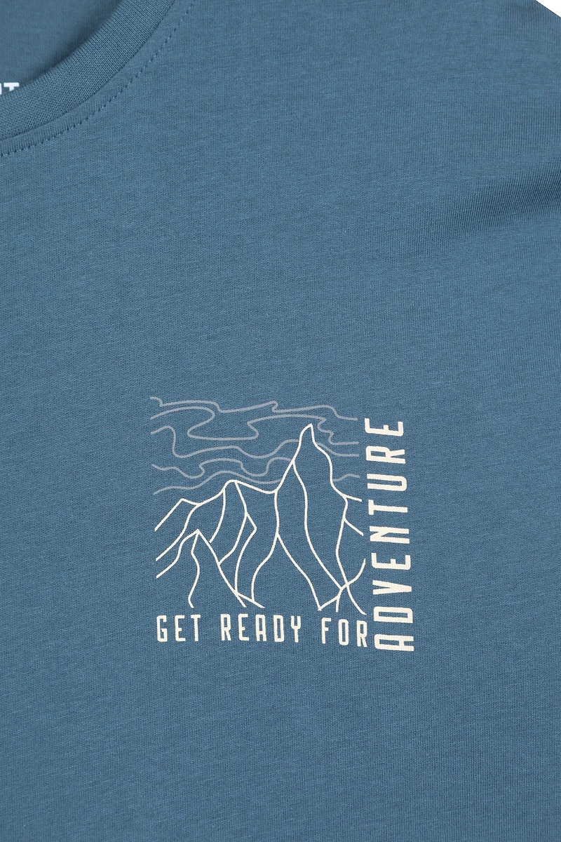 Get Ready For Adventure Mens Long Sleeve Graphic Tee