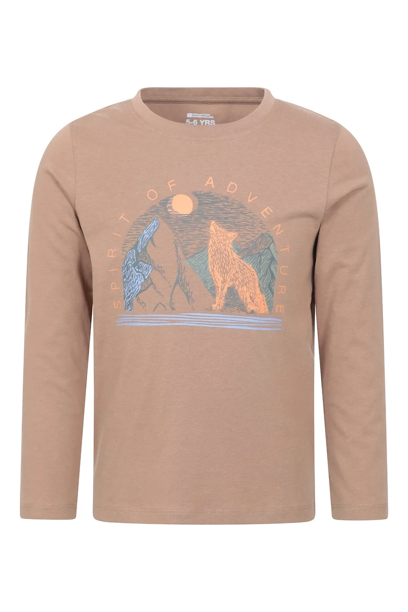 Spirit of Adventure Kids Graphic Long Sleeve T-Shirt