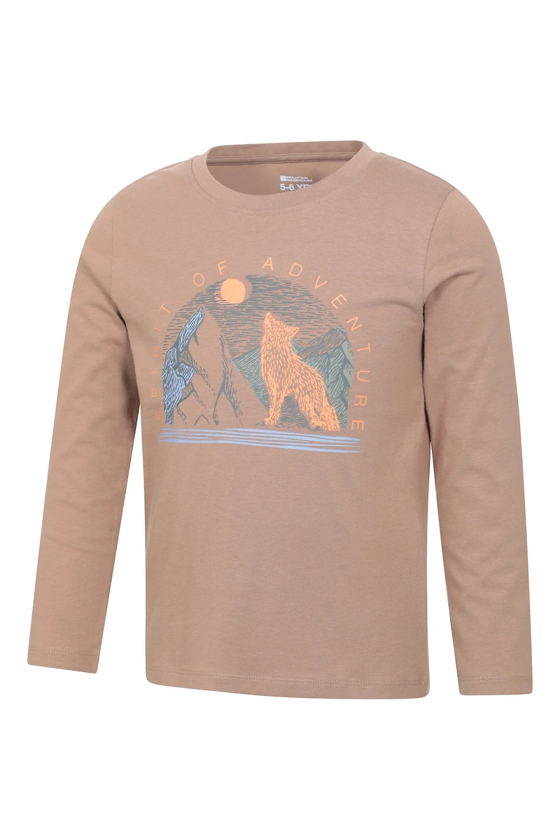 Spirit of Adventure Kids Graphic Long Sleeve T-Shirt