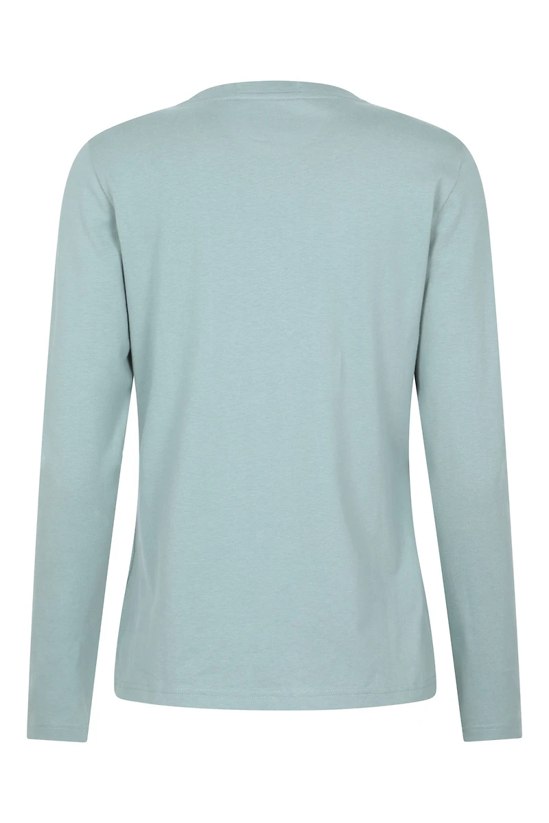 Flocked Mountain Womens Long Sleeve Tee