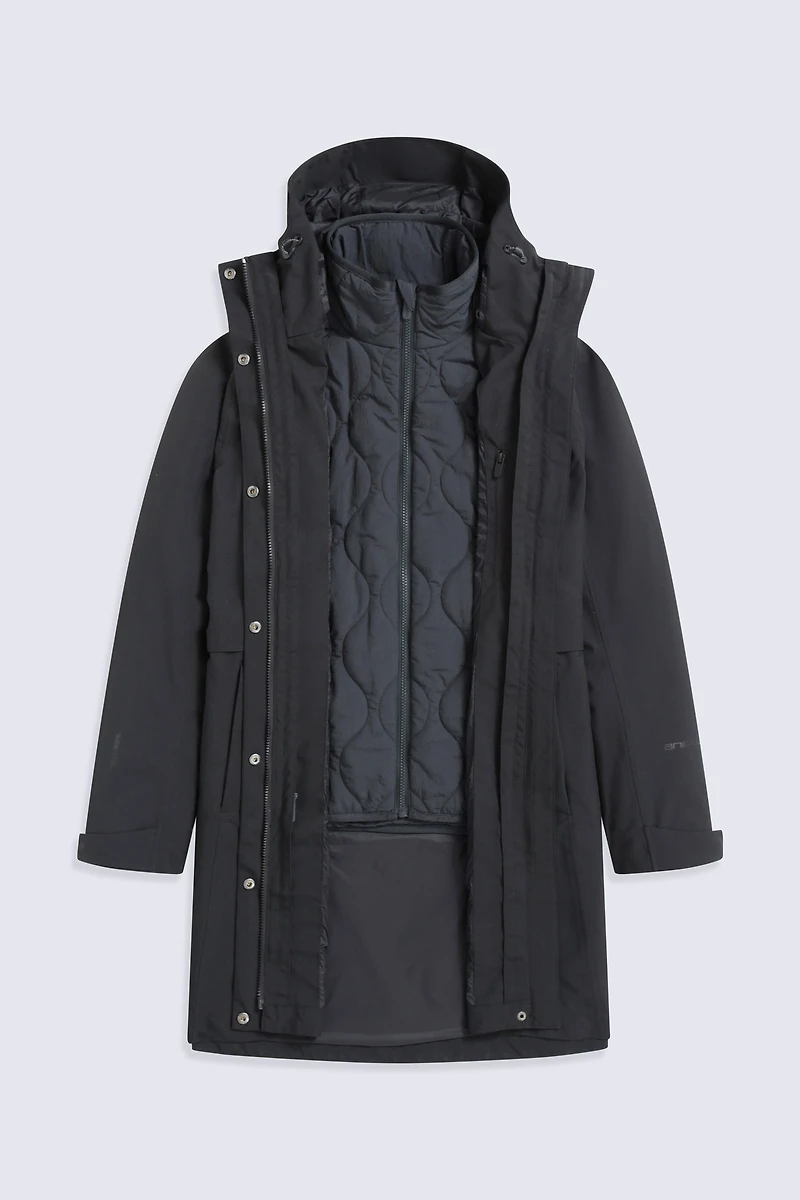 Luna Women’s 3-in-1 Long Waterproof Jacket