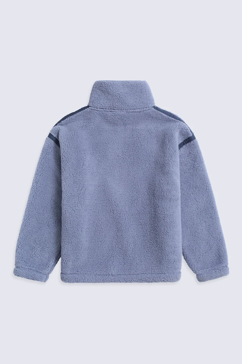 Emberly Womens Contrast Binding Teddy Fleece