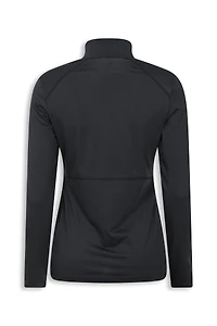 EMS Womens Zip Neck Long Sleeve Active Tee