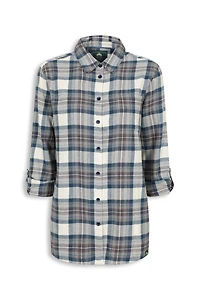 EMS Balsam Womens Long Line Flannel Shirt