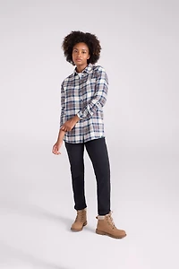 EMS Balsam Womens Long Line Flannel Shirt