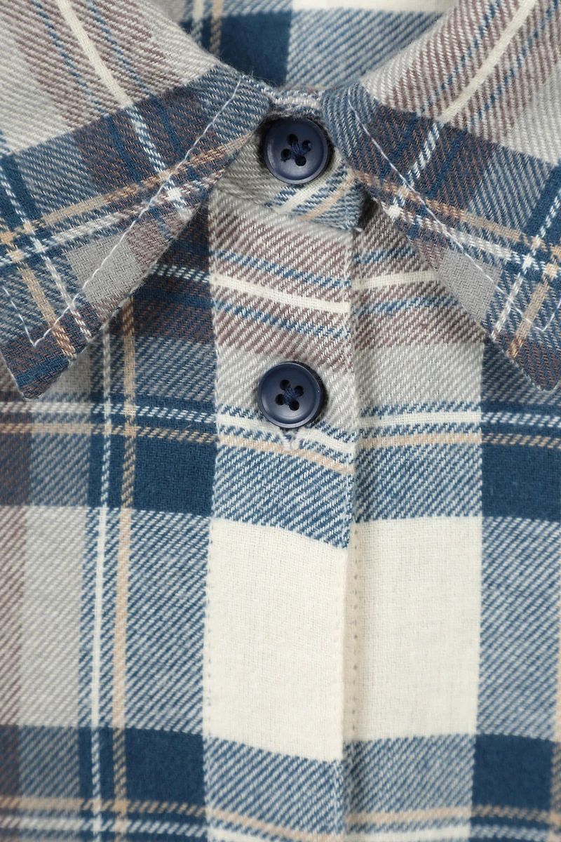 EMS Balsam Womens Long Line Flannel Shirt