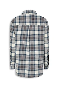 EMS Balsam Womens Long Line Flannel Shirt