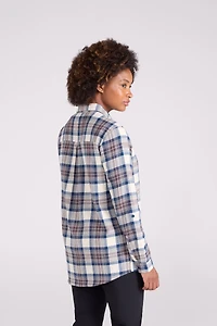EMS Balsam Womens Long Line Flannel Shirt