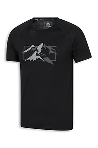 EMS Quest Mens Printed Thermal Short Sleeve Top