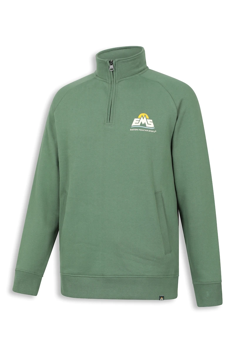 EMS Bamburgh Mens Graphic Half-Zip Sweater