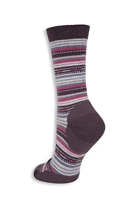 EMS Striped Merino Womens Everyday Crew Sock