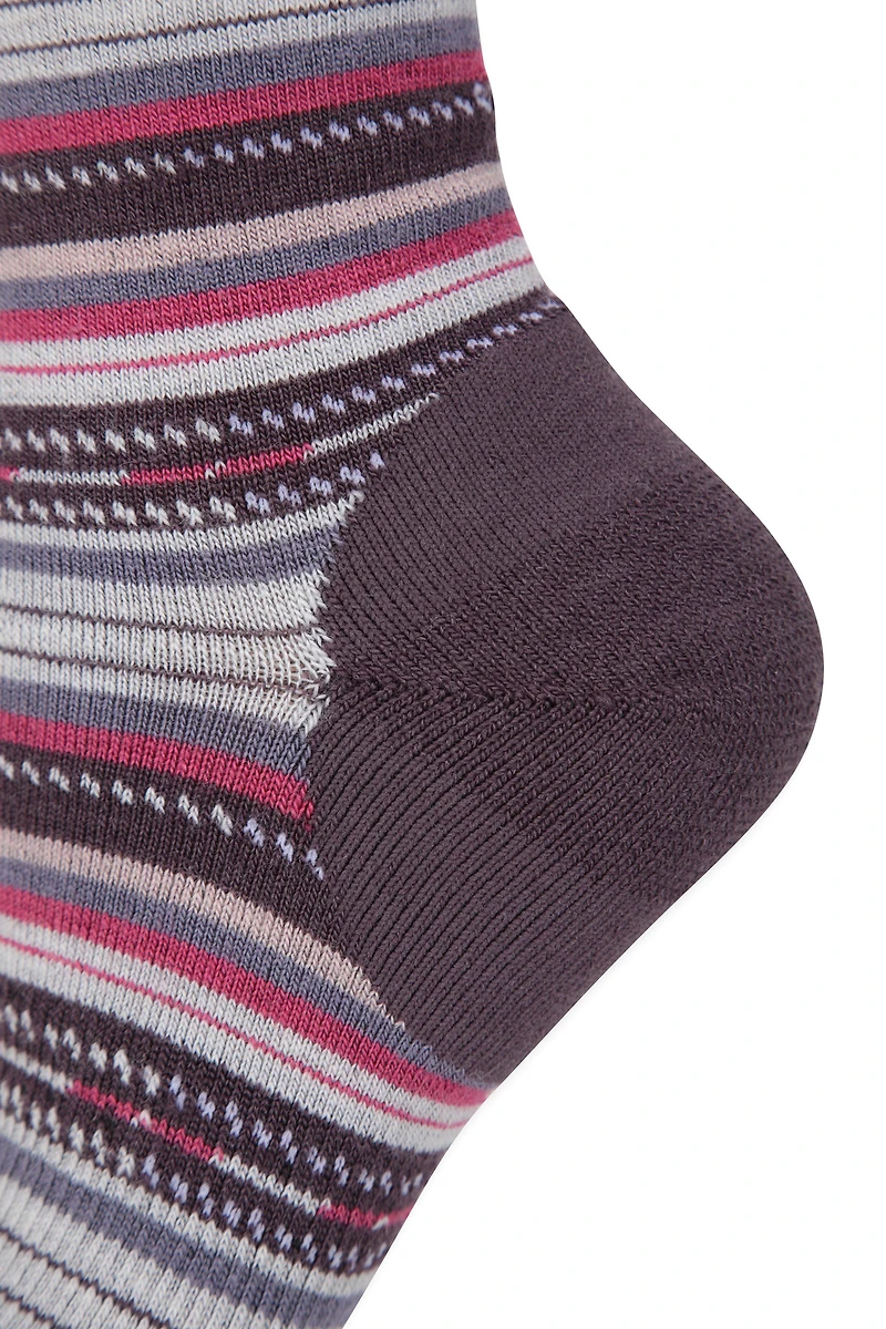 EMS Striped Merino Womens Everyday Crew Sock
