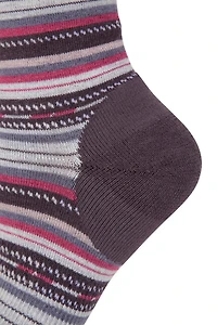 EMS Striped Merino Womens Everyday Crew Sock