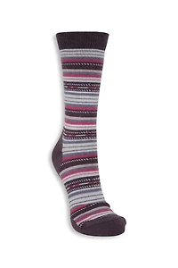 EMS Striped Merino Womens Everyday Crew Sock