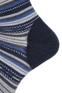 EMS Mens Striped Merino Everyday Crew Sock