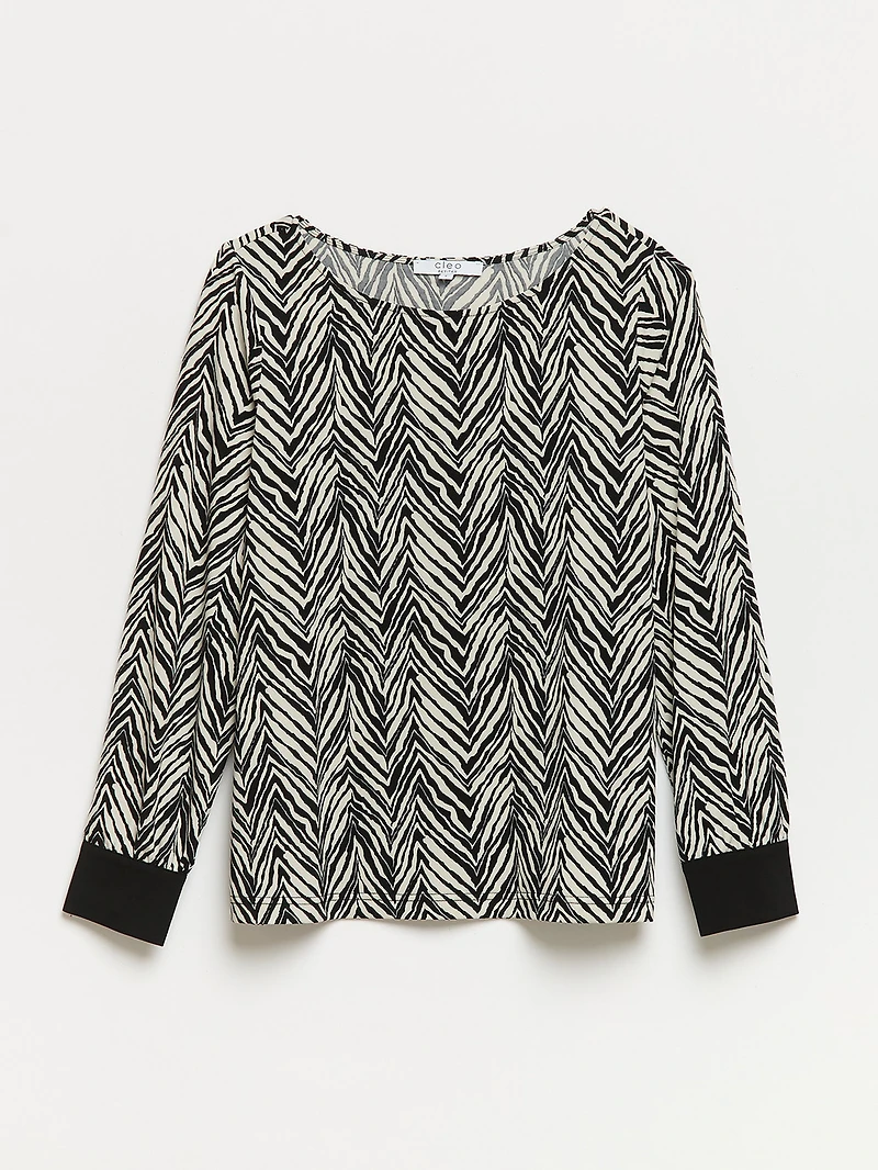 Petite Relaxed Fit Long Sleeved Top