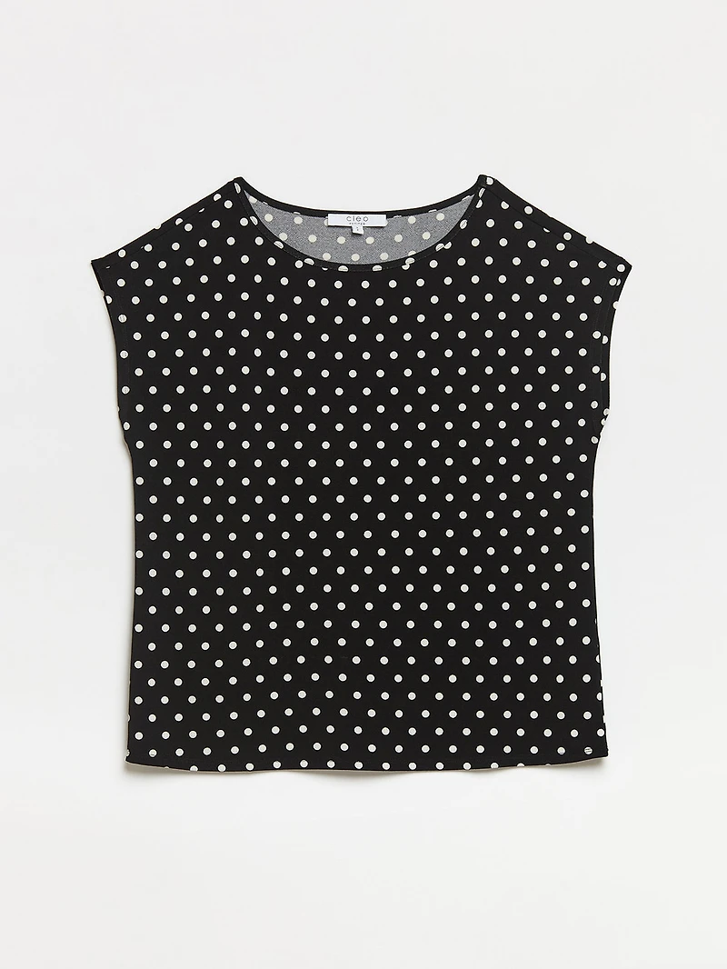 Petite Cap Sleeve Crepe Top
