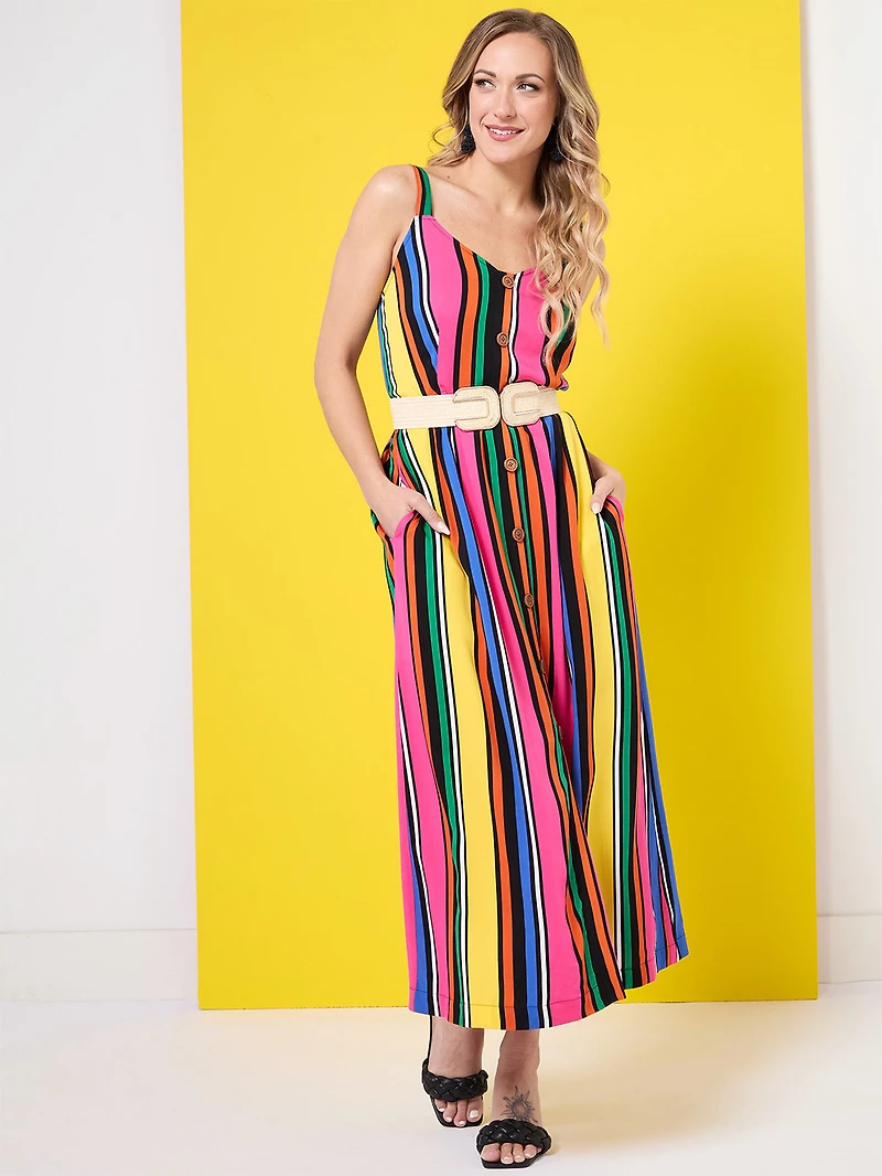 Striped Midi Dress