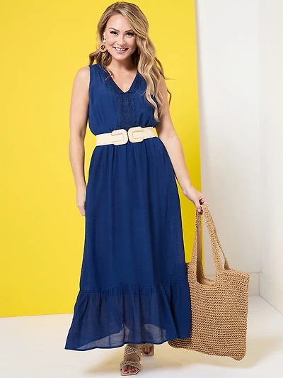 Petite Gauze Maxi Dress