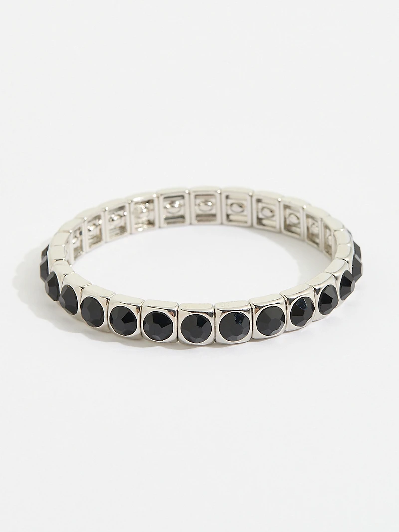 Genuine Black Crystal Stretch Bracelet