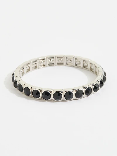 Genuine Black Crystal Stretch Bracelet